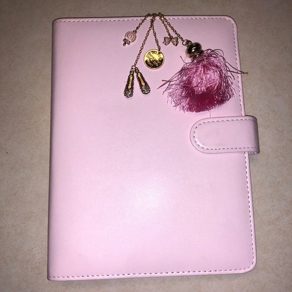 Other - New pink planner w/ binder paper keychain sticker